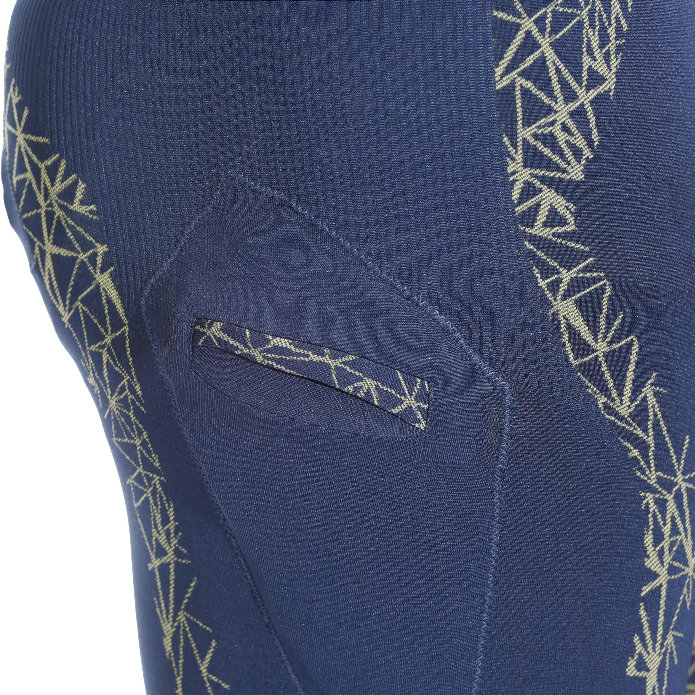 Myslim Men'S Ski Base Layer Trousers - Blue 7/10