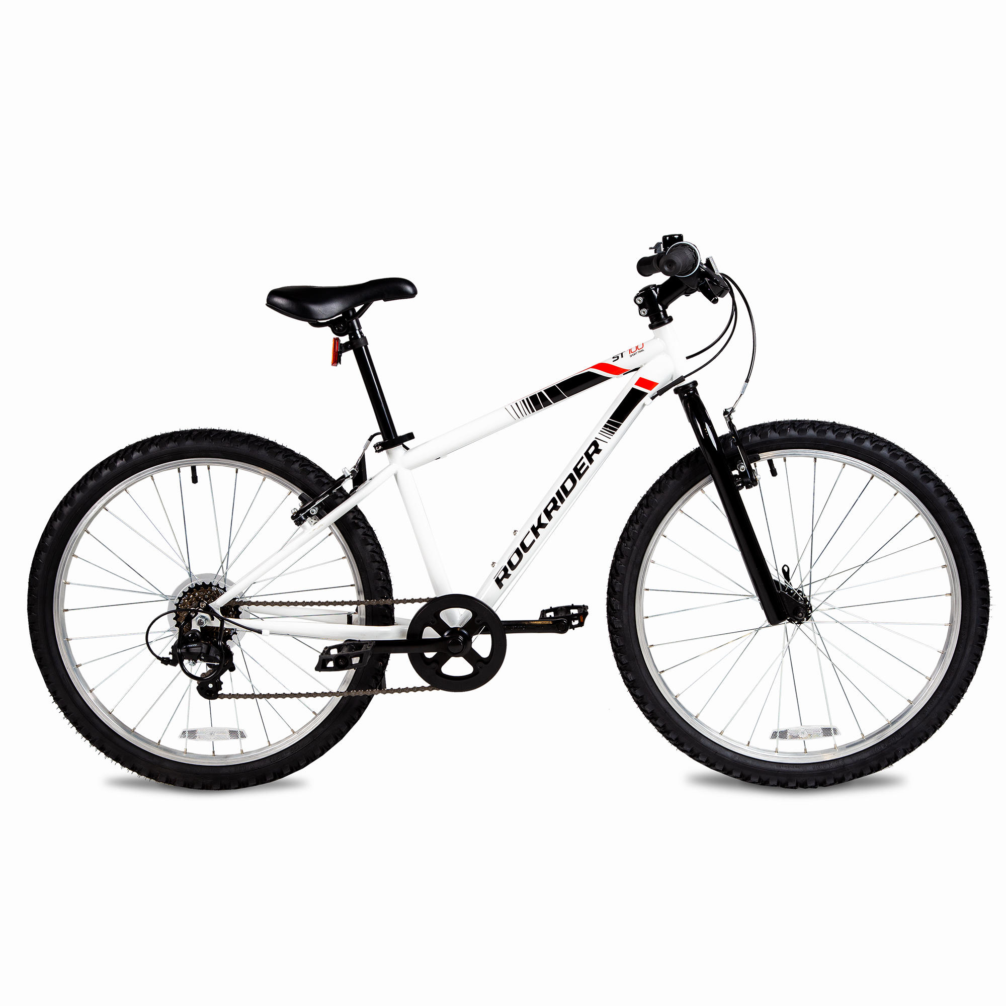 Vélo de montagne 24 po enfant de 9 à 12 ans - ST 100 blanc - BTWIN