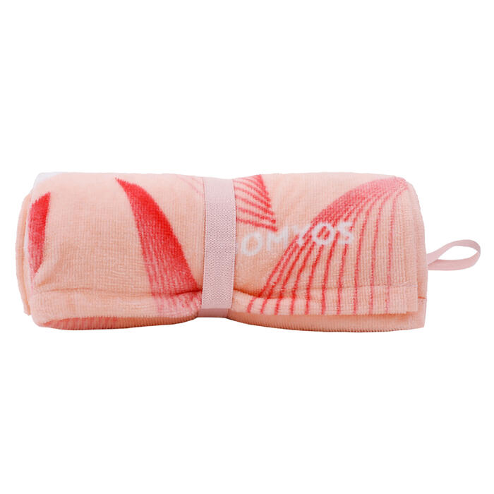 Small Cotton Fitness Towel Pink Decathlon