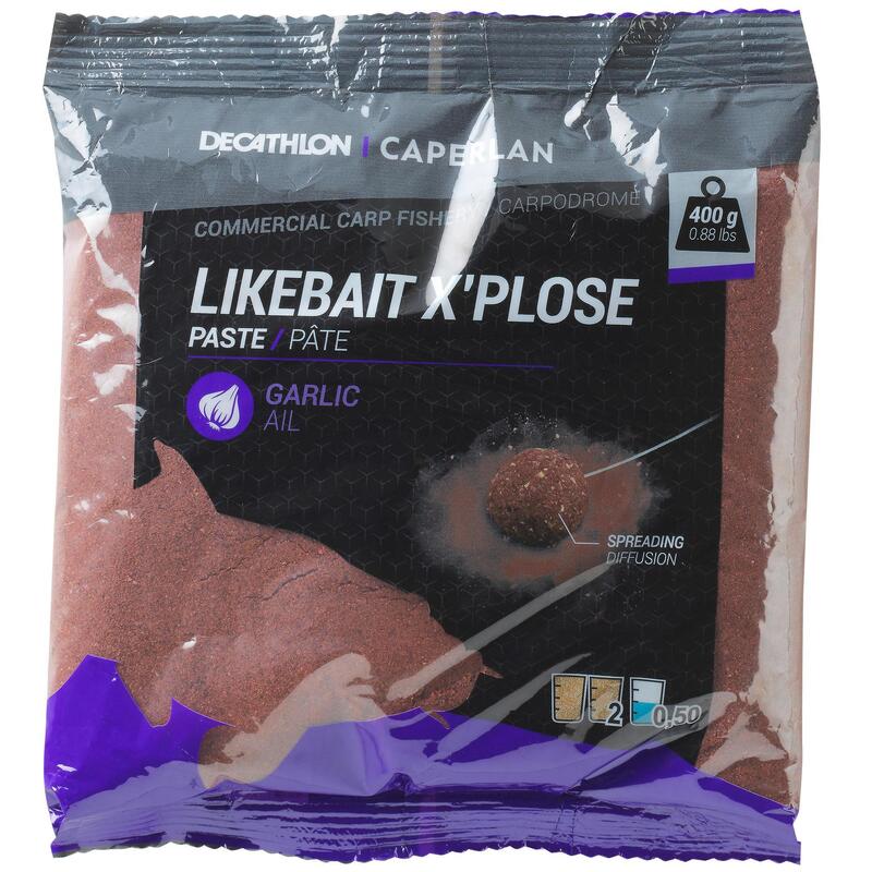 Likebait Xplose pasta met look om op karpers te hengelen