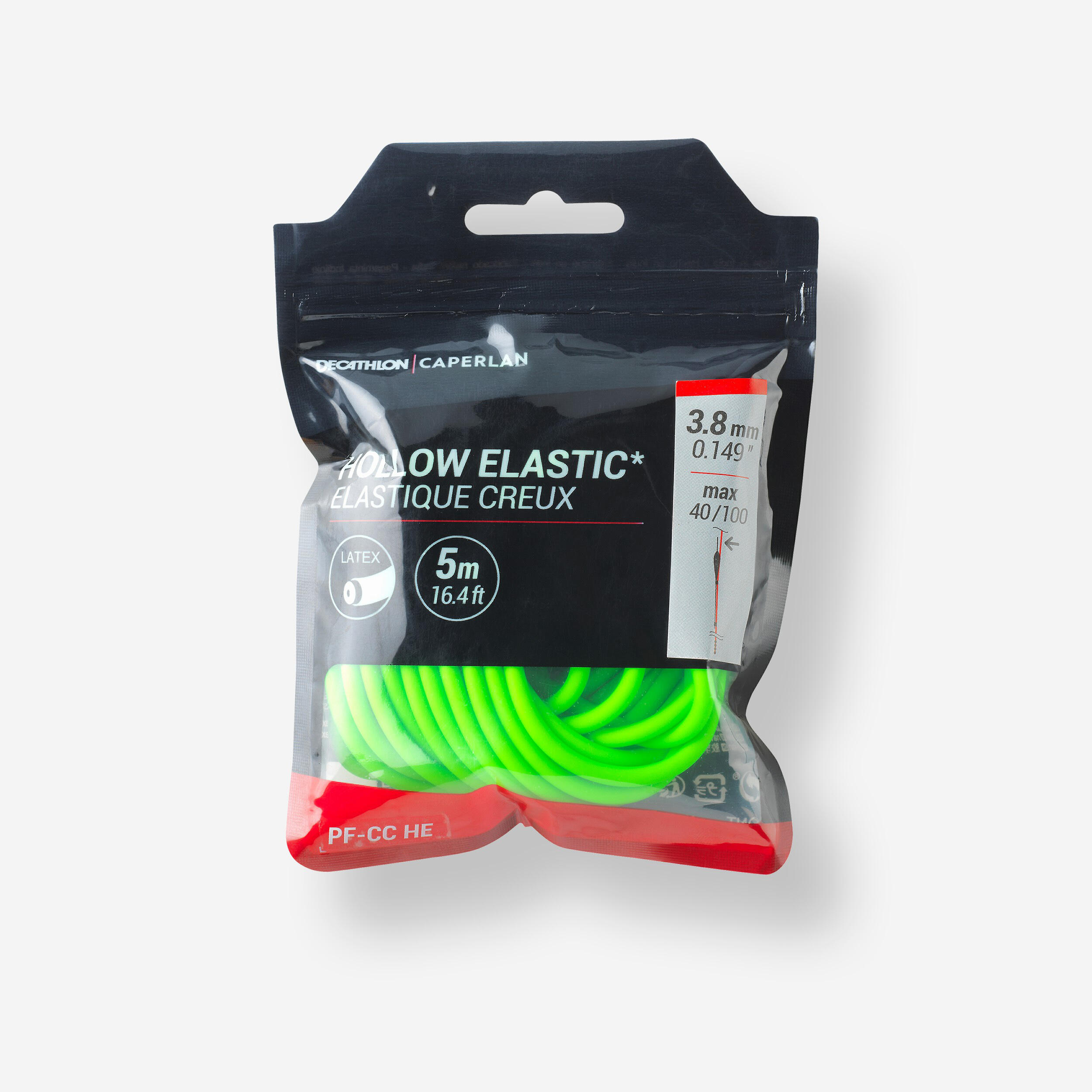 Caperlan - Elastique Creux 3,8mm 5m Carpe Au Coup - Élastique - Peche - - Taille Unique - Decathlon