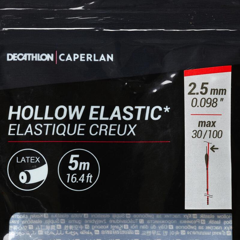 ELASTIQUE CREUX 2,5MM 5M Carpe au coup