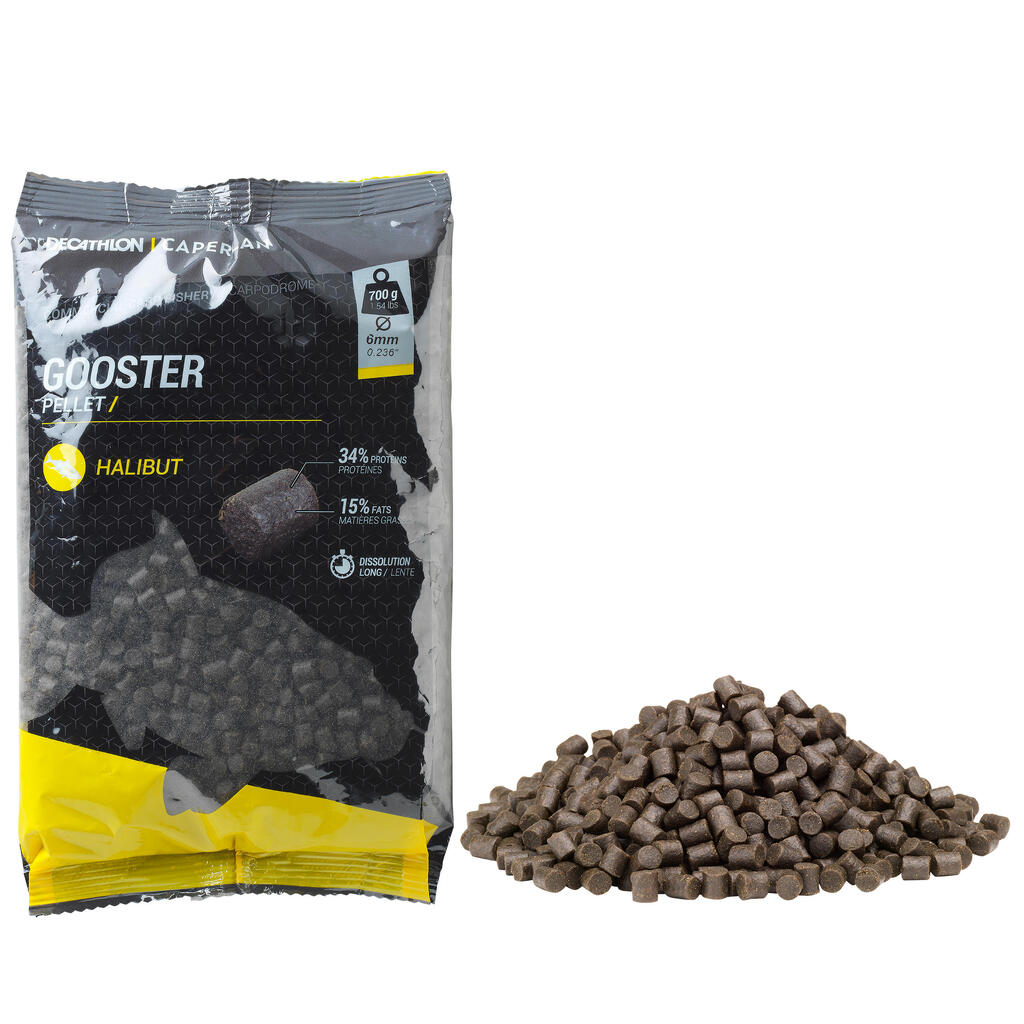 GOOSTER PELLET HALIBUT 6MM 0.7 KG FOR STILL FISHING FOR CARP