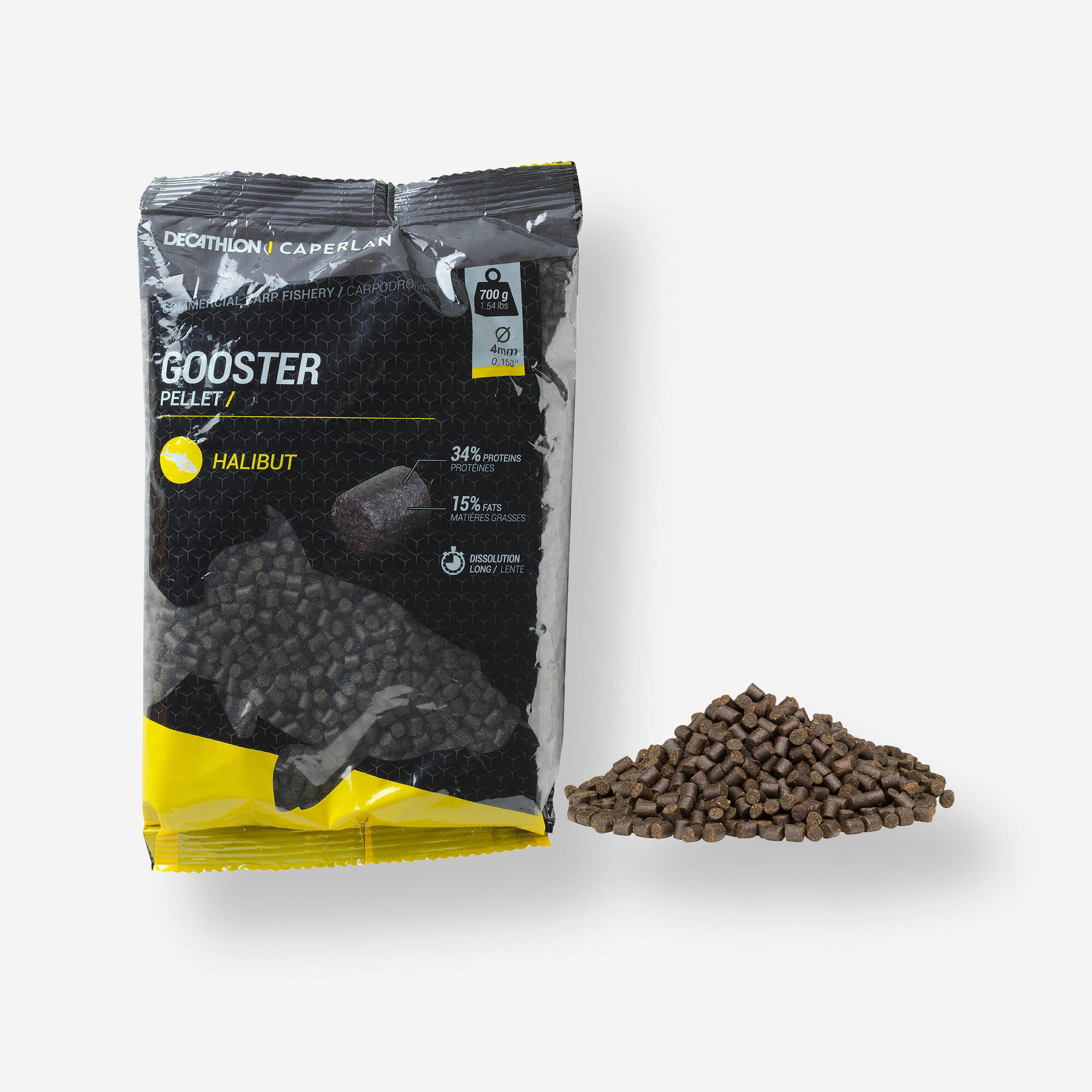 GOOSTER PELLET HALIBUT 4 MM 0,7 KG PARA LA PESCA DE LA CARPA AL COUP