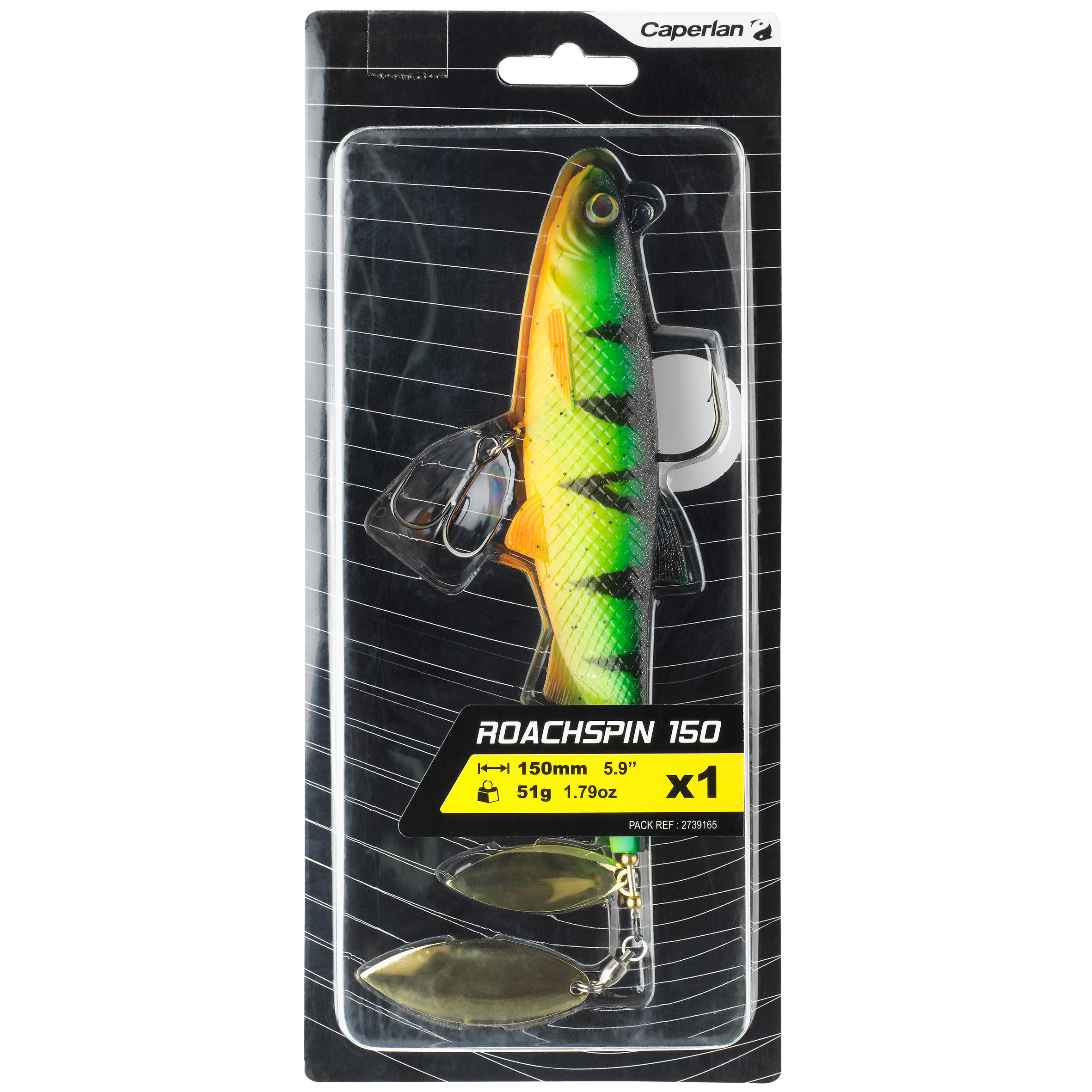 LEURRE SOUPLE ALOSE À PALETTES PÊCHE AUX LEURRES ROACHSPIN 150 FIRETIGER - CAPERLAN