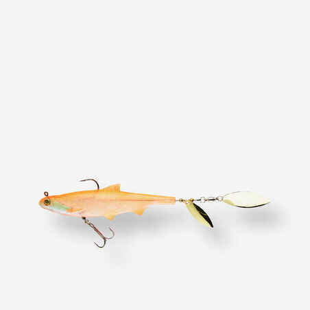LURE FISHING ROACHSPIN 120 ORANGE BLADED SHAD SOFT LURE