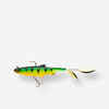 Gummiköder Shad mit Spinnerblättern Roachspin 150 Firetiger Spinnfischen