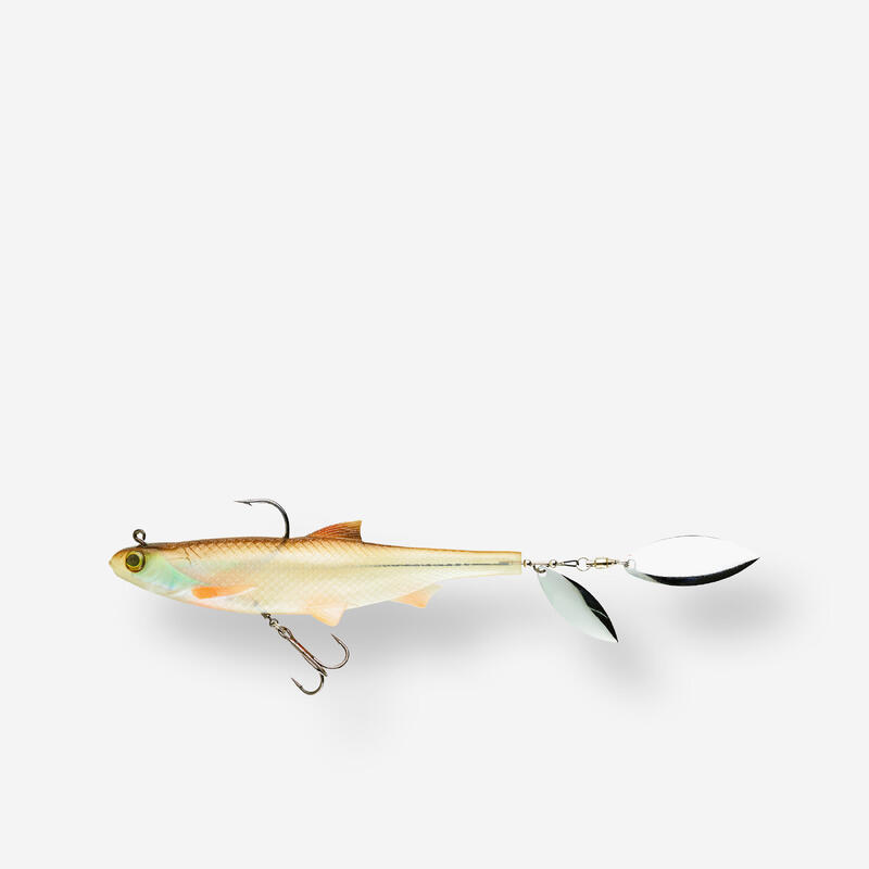 Nălucă flexibilă SHAD cu paletă pescuit cu năluci ROACHSPIN 150 biban