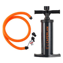 POMPE A MAIN FLOAT TUBE PÊCHE AUX LEURRES FLTB POMP 2x 1,4L AVEC MANOMÈTRE