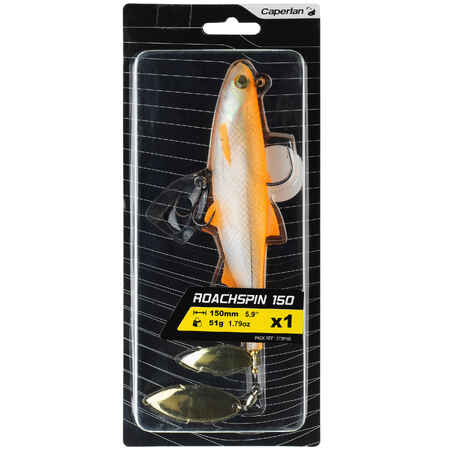 LURE FISHING ROACHSPIN 150 ORANGE BLADED SHAD SOFT LURE