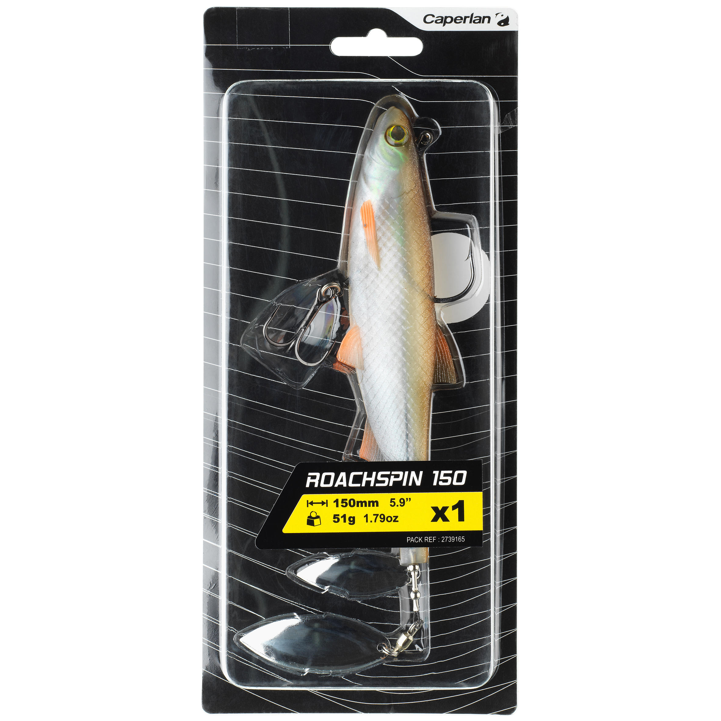 LEURRE SOUPLE SHAD A PALETTES PÊCHE AUX LEURRES ROACHSPIN 150 GARDON 2/3