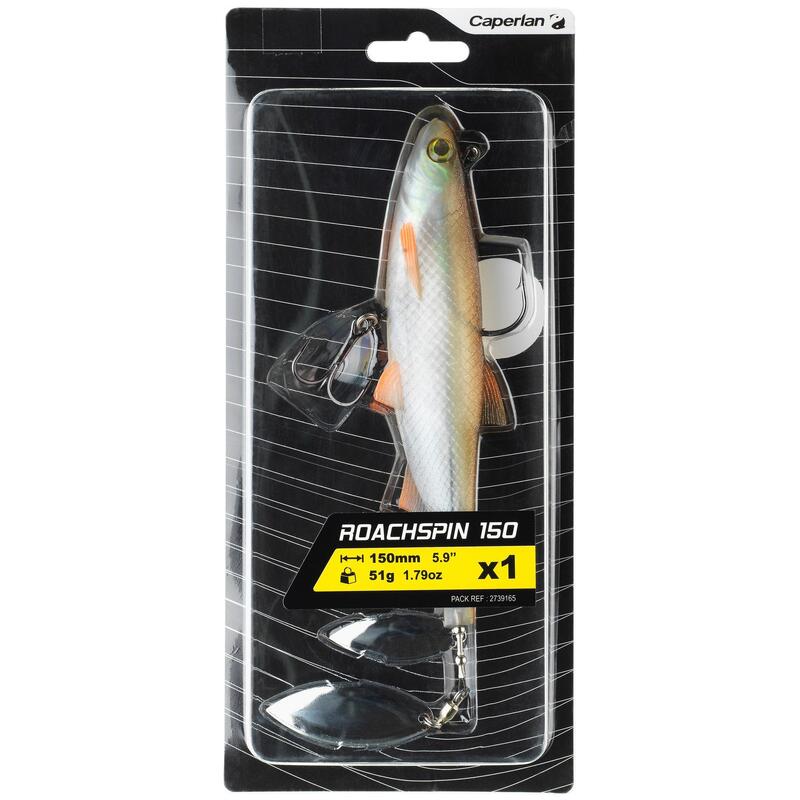 LEURRE SOUPLE SHAD A PALETTES PÊCHE AUX LEURRES ROACHSPIN 150 GARDON