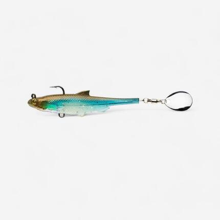 LEURRE SOUPLE SHAD A PALETTE PÊCHE AUX LEURRES ROACHSPIN 70 FIRETIGER