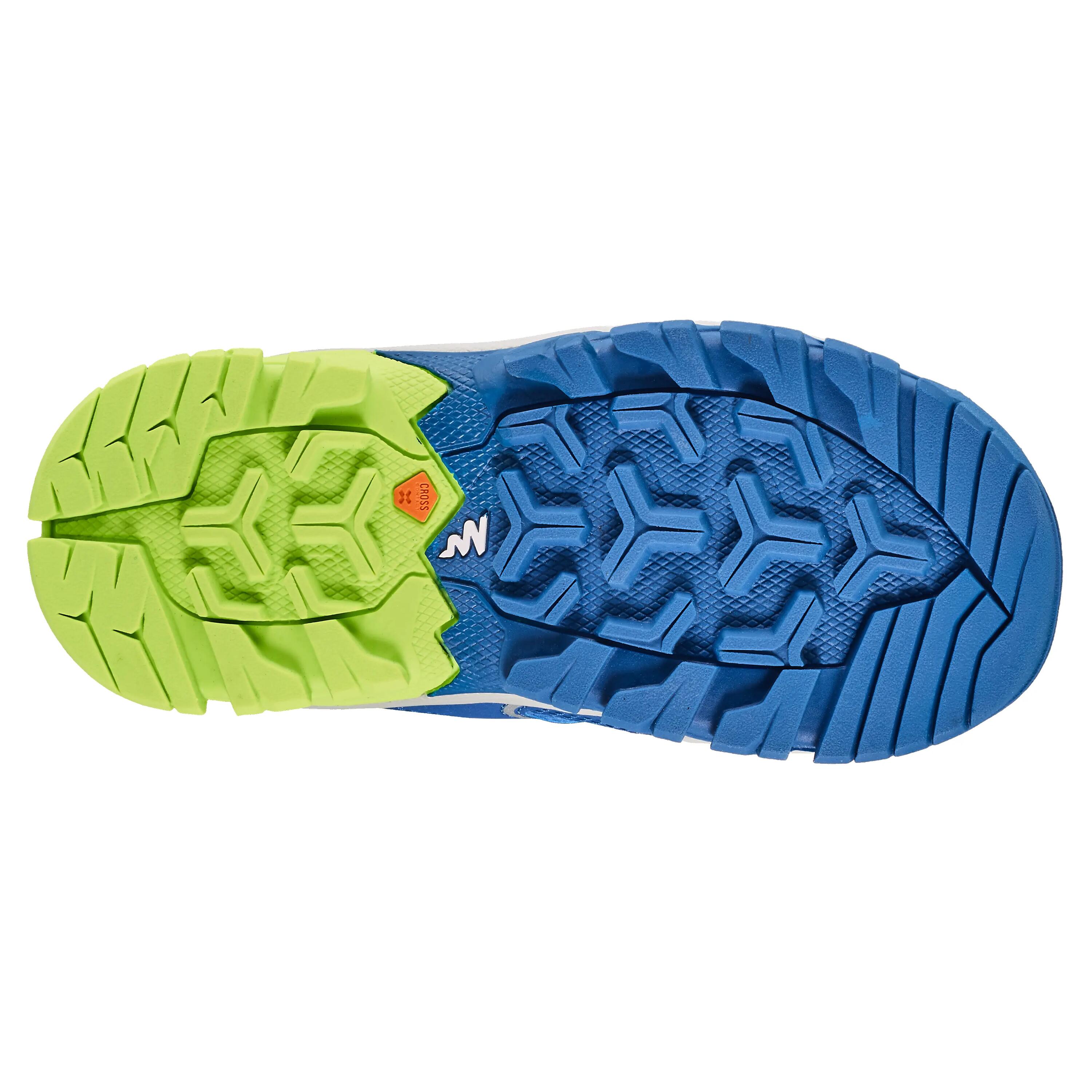 Crossrock KID Children's Mountain Hiking Boots - Blue/Neon 4/11
