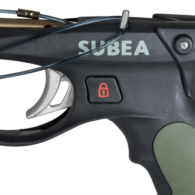 Fusil Gomas Pesca Submarina Subea SPF540 Tubo Hueso Sepia (Cabezal Abierto)