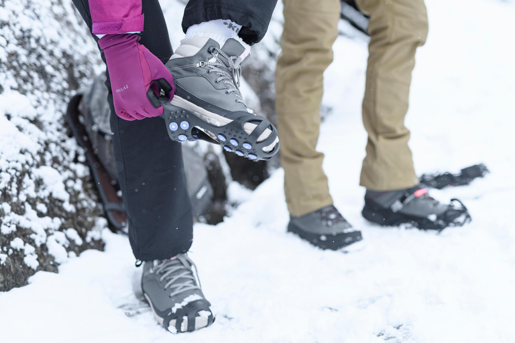 hiking snow shoe grips