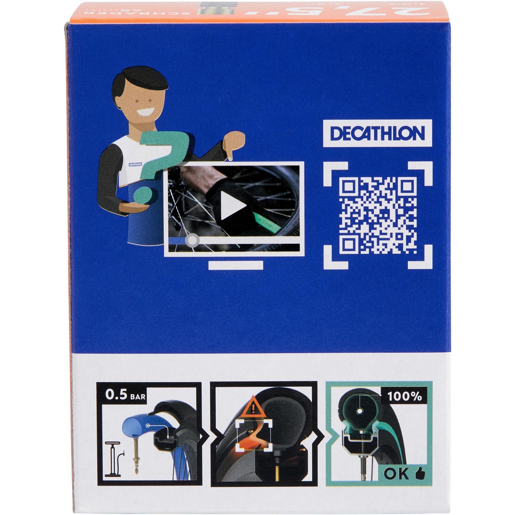 Camera d'aria 27.5x1,9/ 2,5 valvola schrader 48mm DECATHLON | DECATHLON