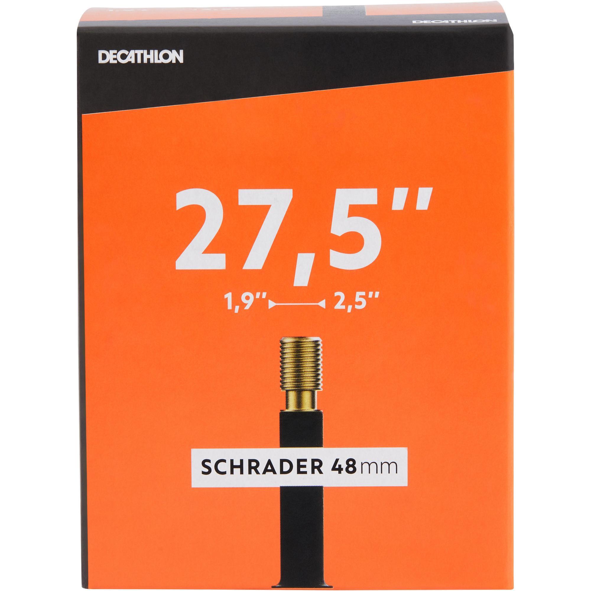 Gumibelső 27,5x1,9/2,50, 48 mm-es autó szeleppel Decathlon akciós termékkép 1