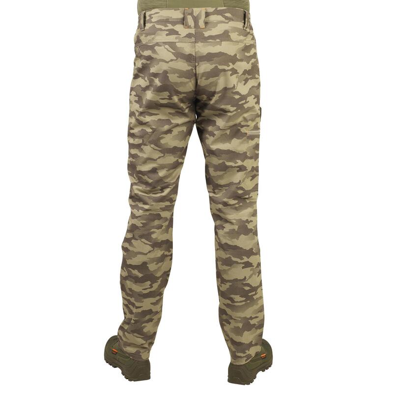 Jagdhose 100 leicht Camouflage grün 