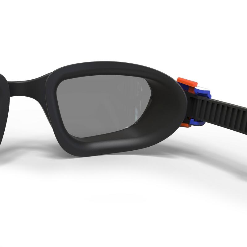 Óculos de natação SPIRIT tamanho L - lentes fumadas - branco preto