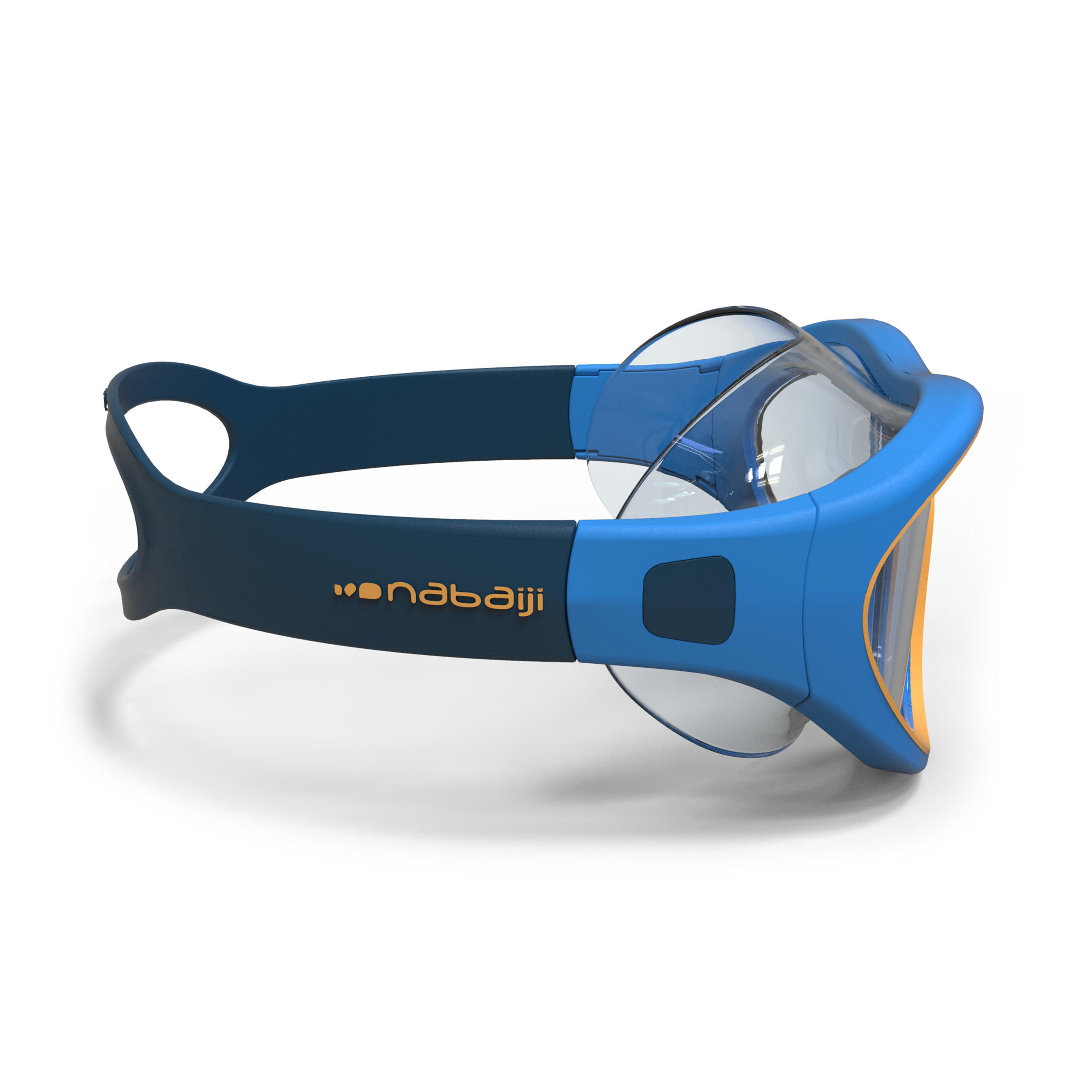 100 SWIMDOW Swim Mask, Size S - Blue Yellow 2/5