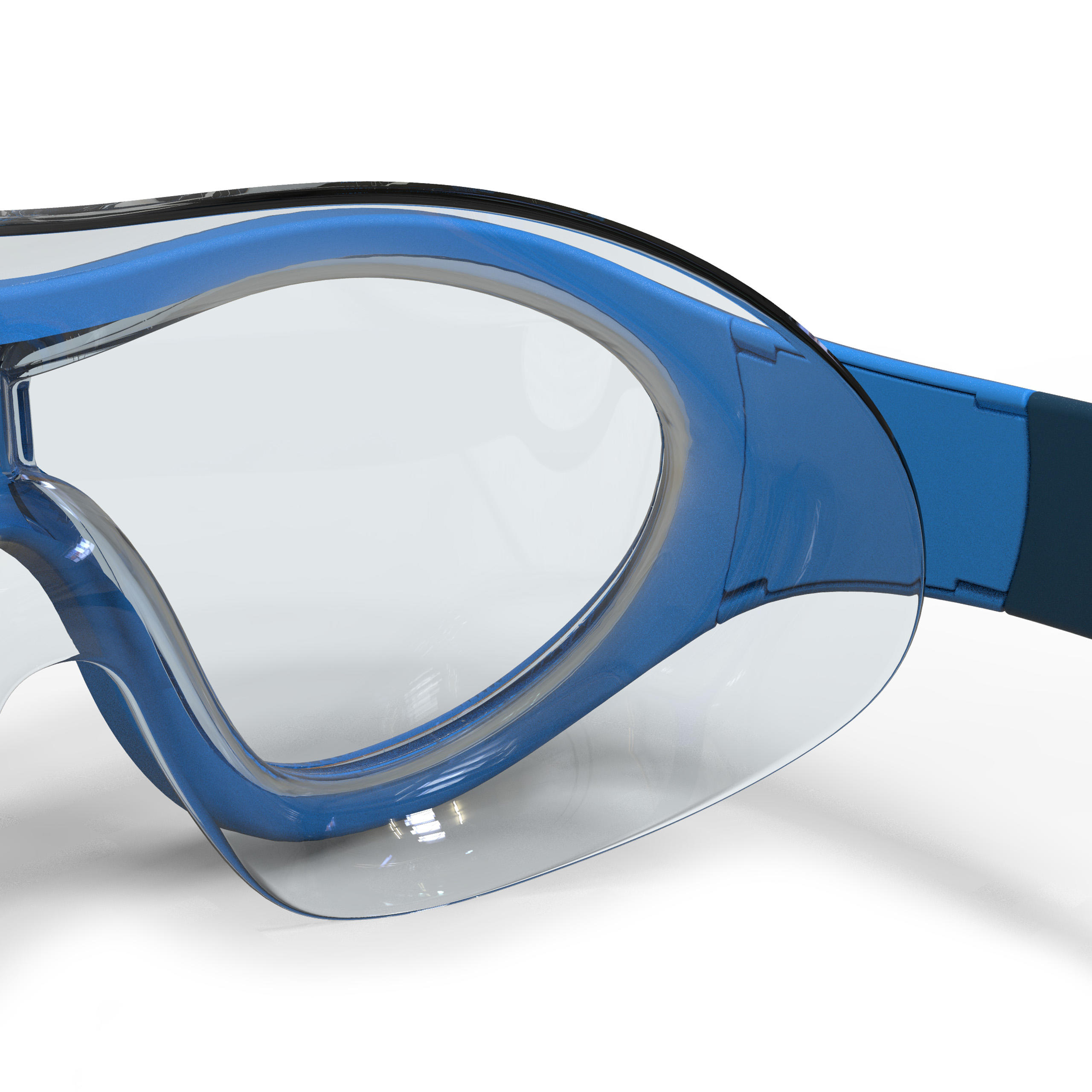 100 SWIMDOW Swim Mask, Size S - Blue Yellow 5/5