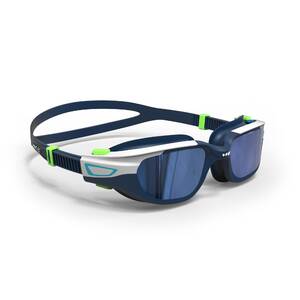 Kids Swimming Goggles UV Protection Anti Fogging Mirror Lenses Spirit White Blue