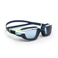 Swimming Goggles Clear Lenses SPIRIT Size L White / Blue
