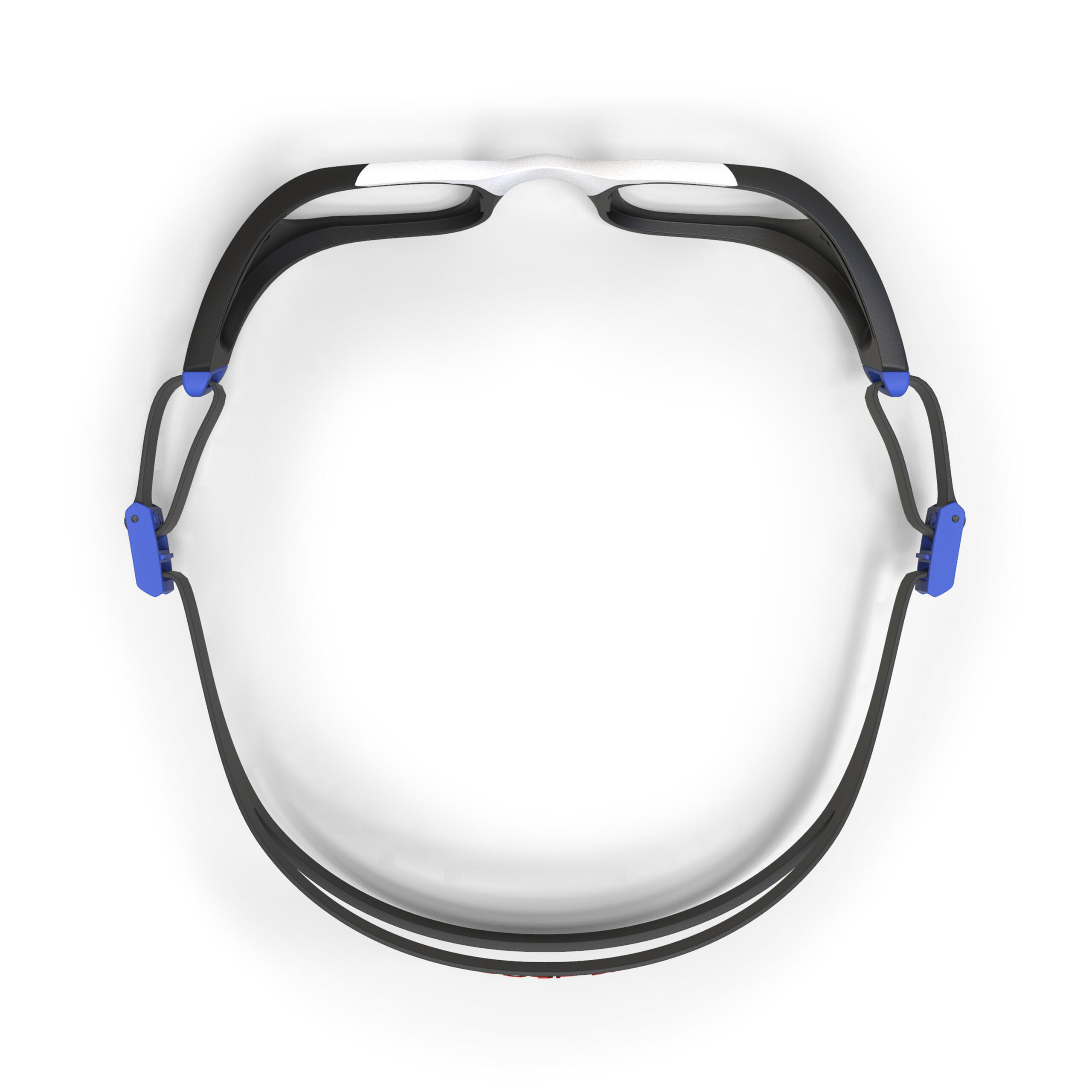 Monture Lunettes de Natation Correctrices Myopie Taille L SELFIT Noir Blans 6/9