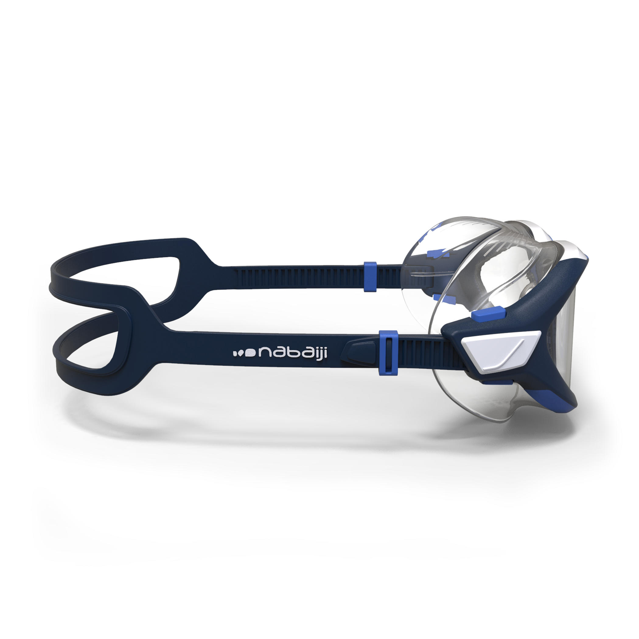 

Swimming Pool Mask Active Size  Clear Lenses - White / Blue -  By NABAIJI | Decathlon, Blue/white