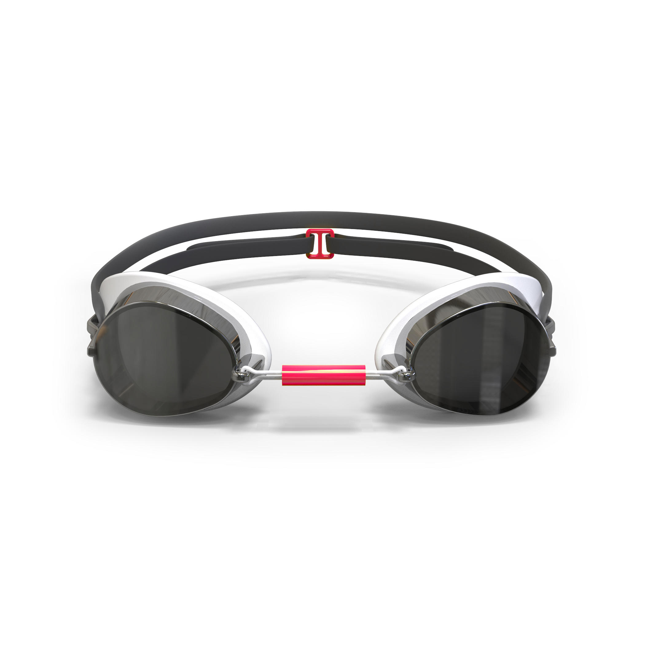 Swimming Goggles Universal Size Mirror Lenses Swedish 900 White Red