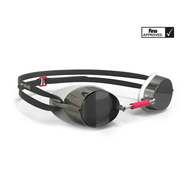 SWEDISH swimming goggles - Mirrored lenses - Single size - Black red