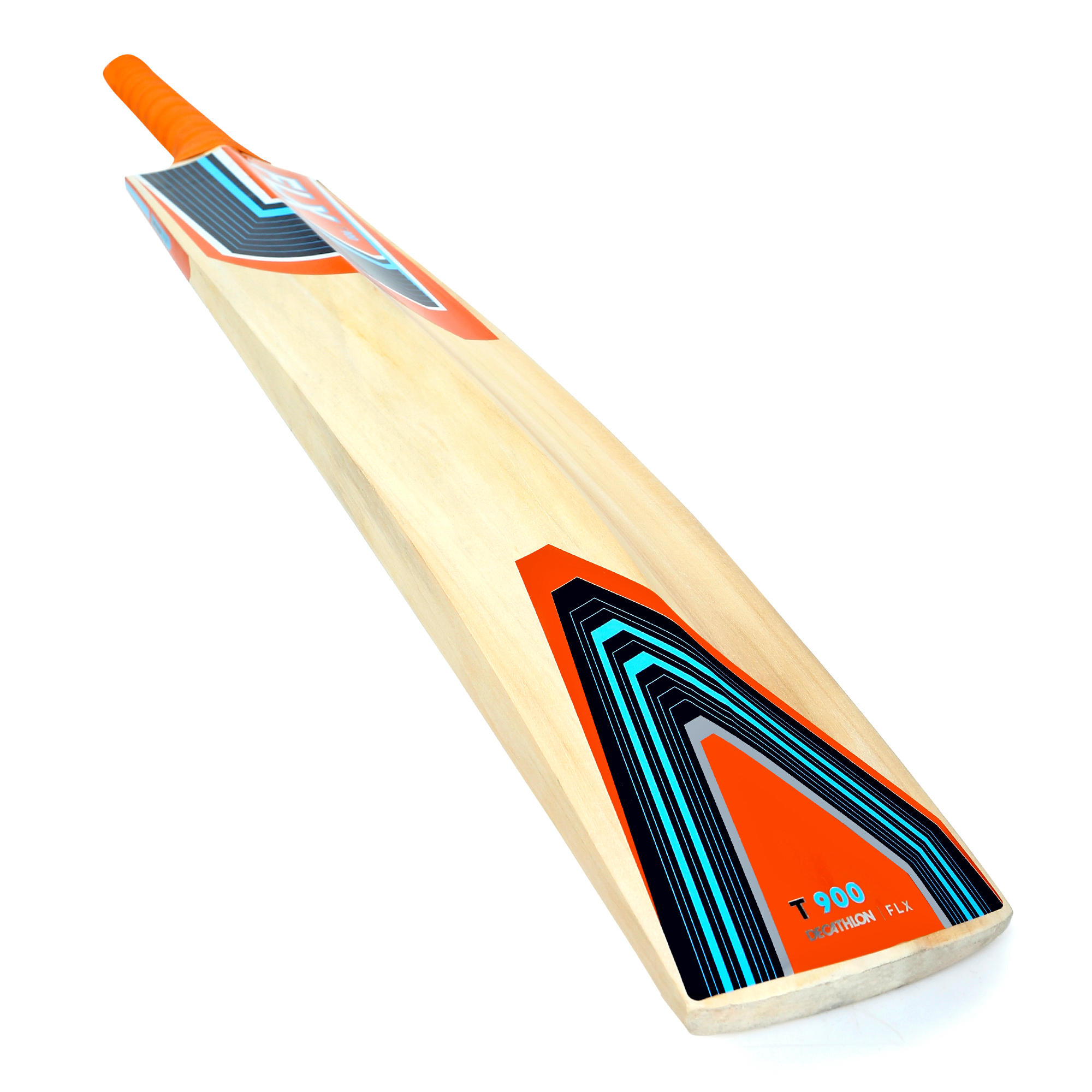 

T900 Sizes 6, , Kashmir Willow Advanced Cricket Bat Orange -  By FLX | Decathlon