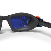 Goggles de natación 500 SPIRIT Talla CH naranja azul cristales espejo 
