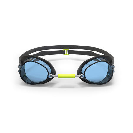 Шведські окуляри 900 для плавання, з прозорими лінзами - Чорні/Сині
