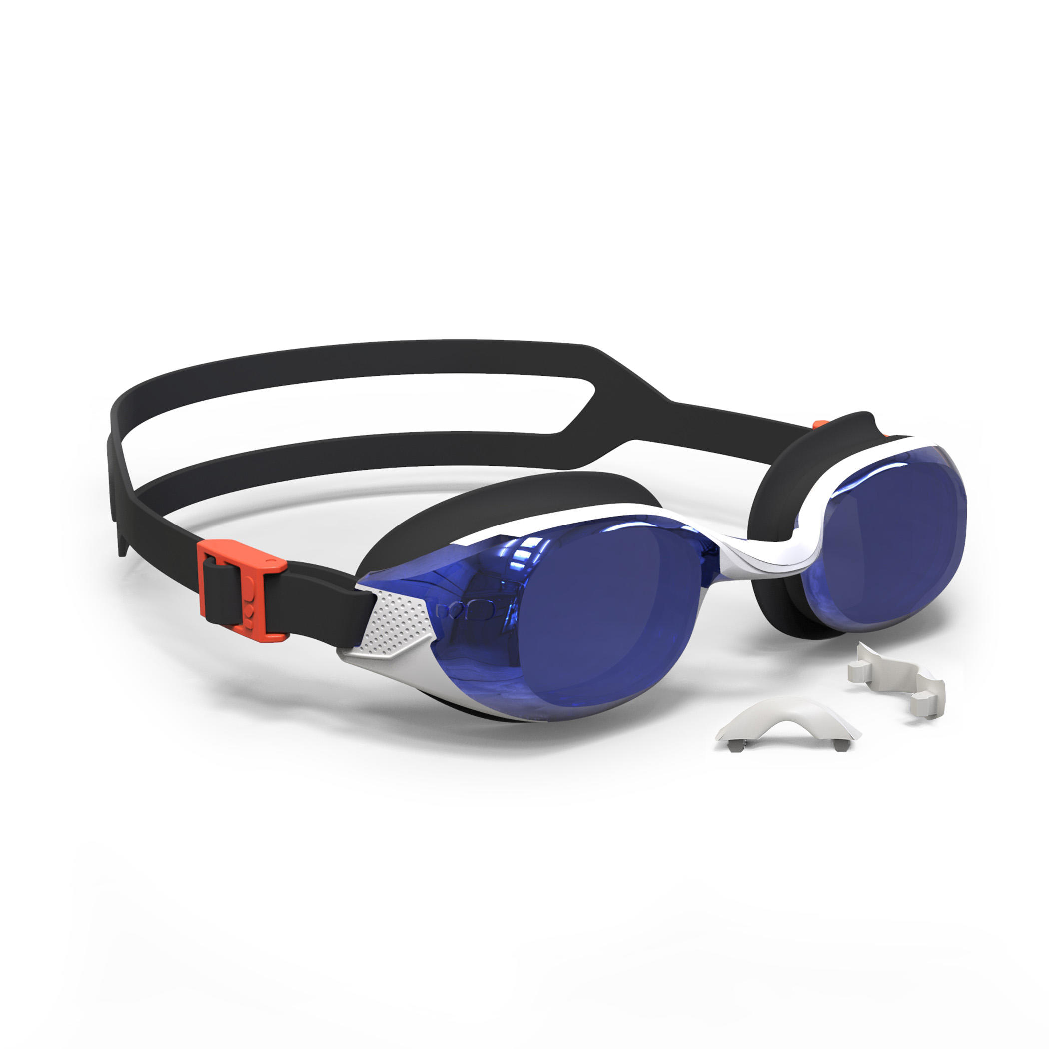NABAIJI Swimming Goggles Mirrored Lenses BFIT Blue / Orange