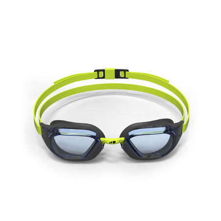 B-FAST Swimming Goggles 900 - Black Green Clear Lenses