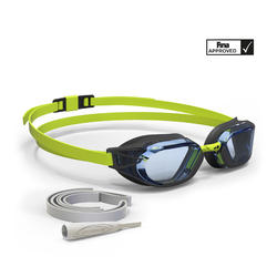 900 B-FAST Swimming Goggles - Black Green, Clear Lenses