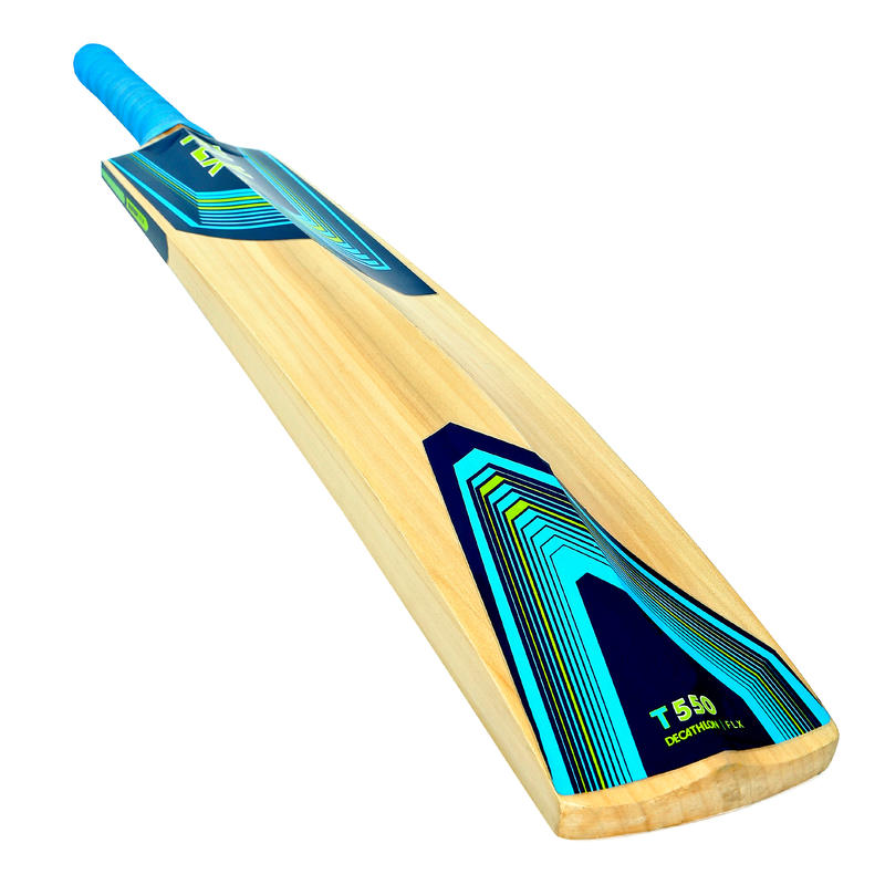T550 ADULT KASHMIR POPLAR CRICKET BAT LIGHT BLUE