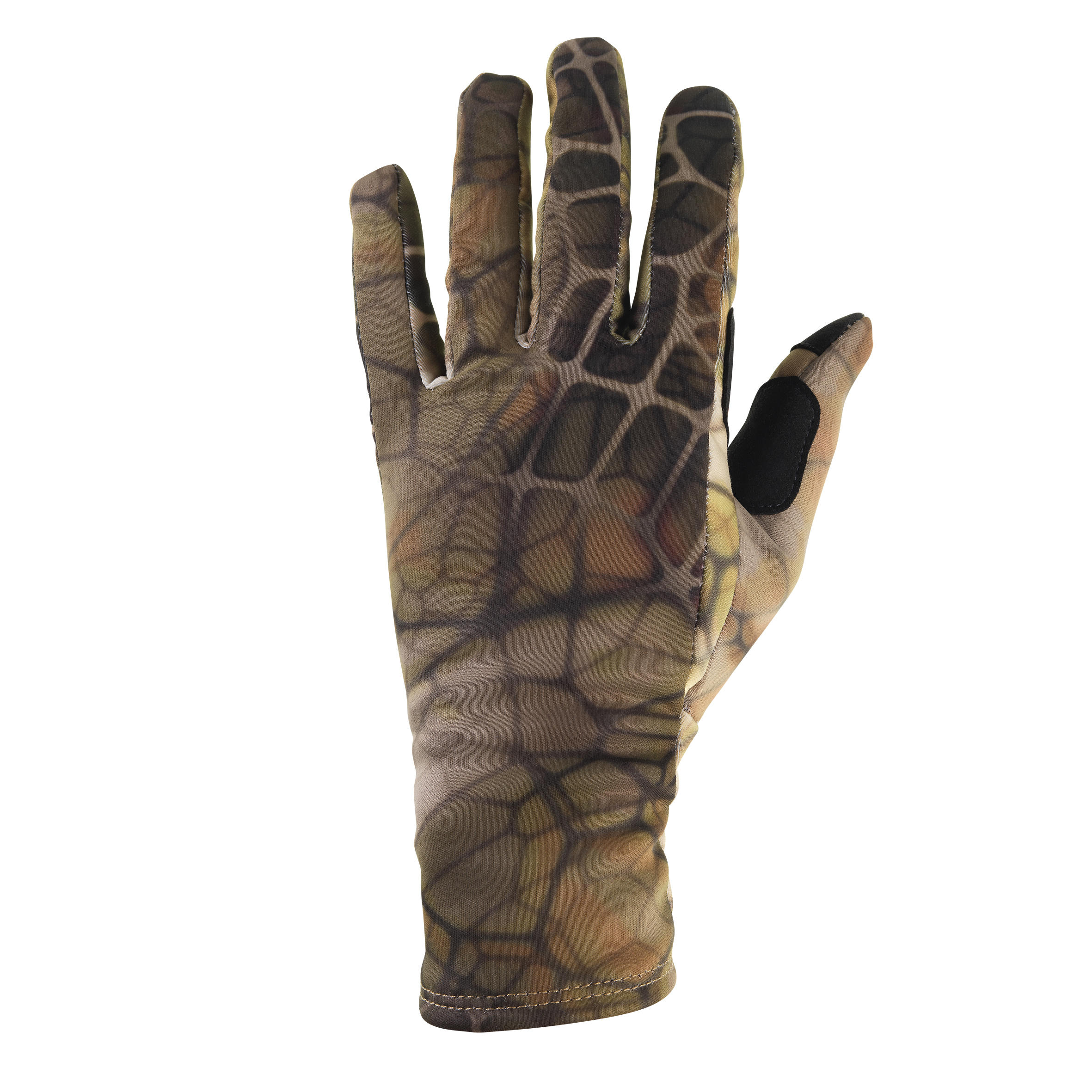 Solognac - Gants Chasse Polyester Fin - Furtiv 500 - Camouflage - Gants - Chasse Et Tir Sportif - Gris-marron-orange-vert - 36 Xs - Decathlon