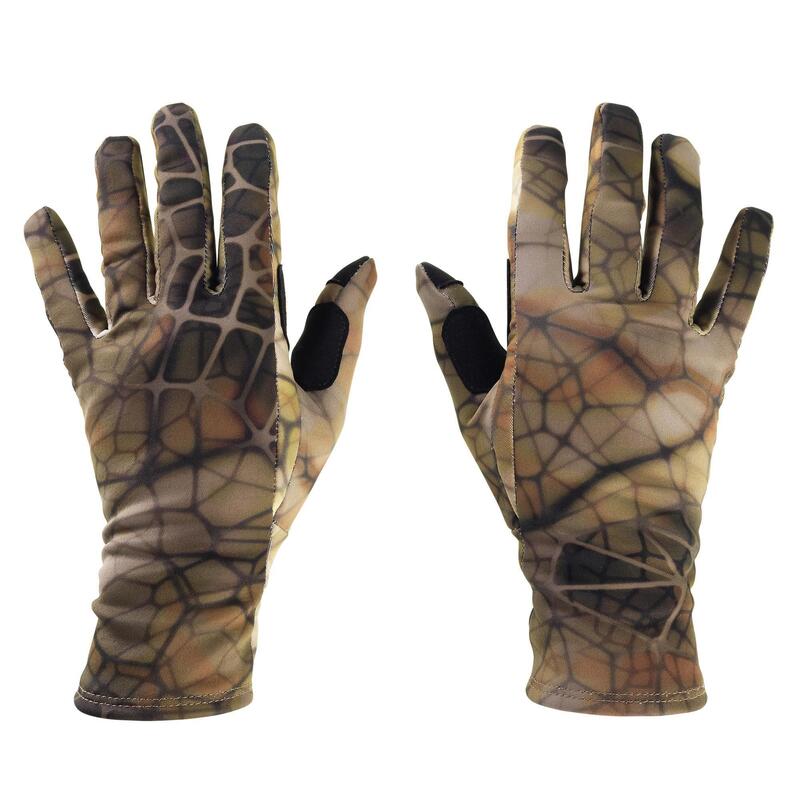 Gants chasse polyester fin - Furtiv 500 - camouflage