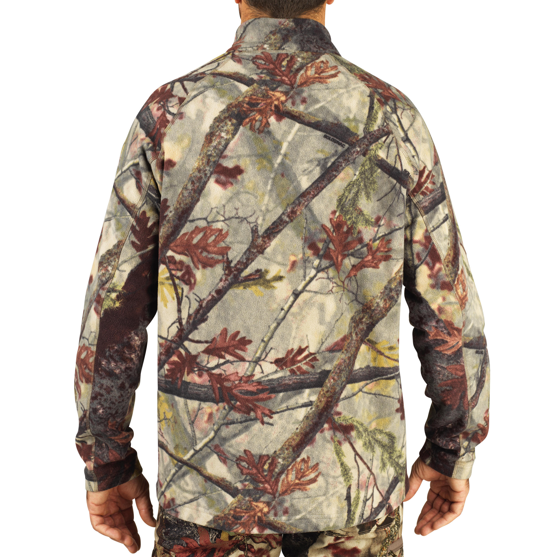 100 Silent Hunting Fleece - Woodland Camo 3/6