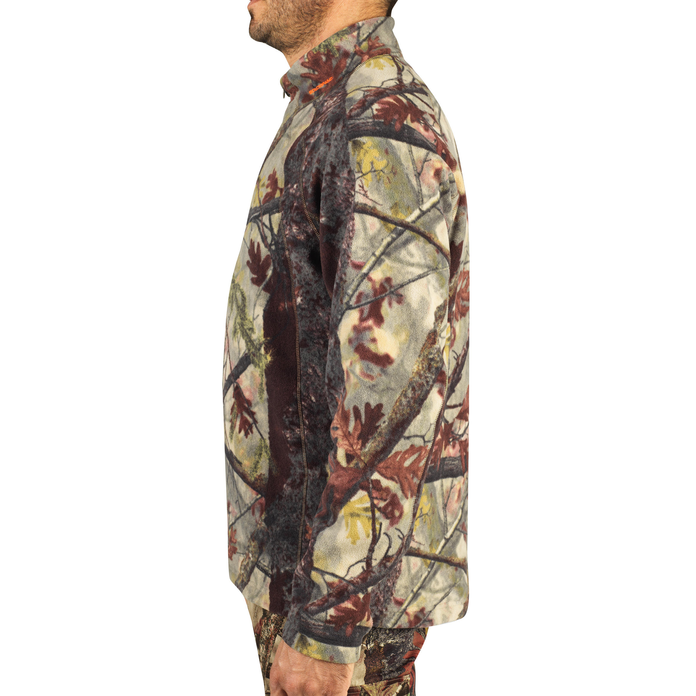 100 Silent Hunting Fleece - Woodland Camo 5/6