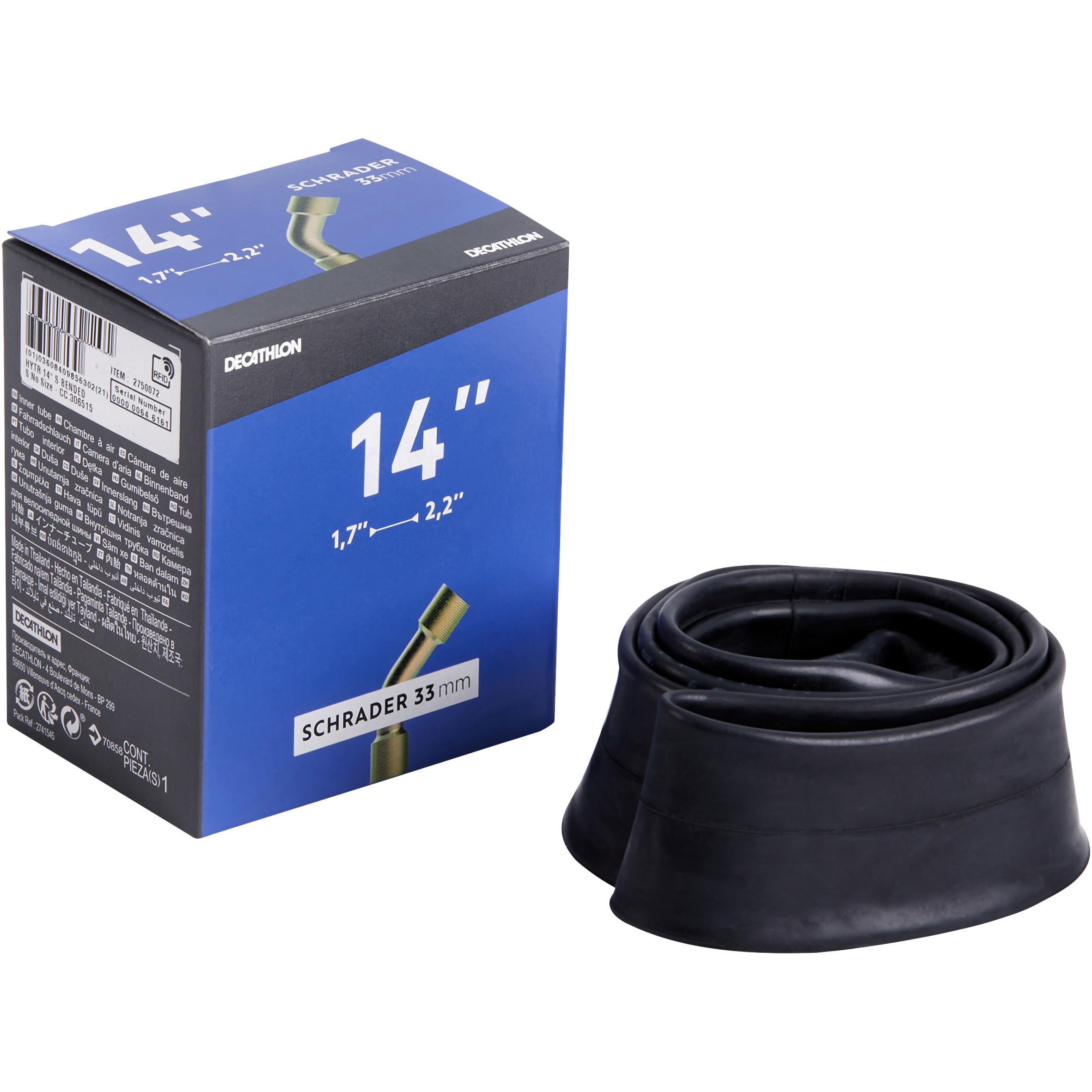 NEUMÁTICO 14" SECCIÓN 1,7 A 2,2 VÁLVULA SCHRADER ACODADA 2/5