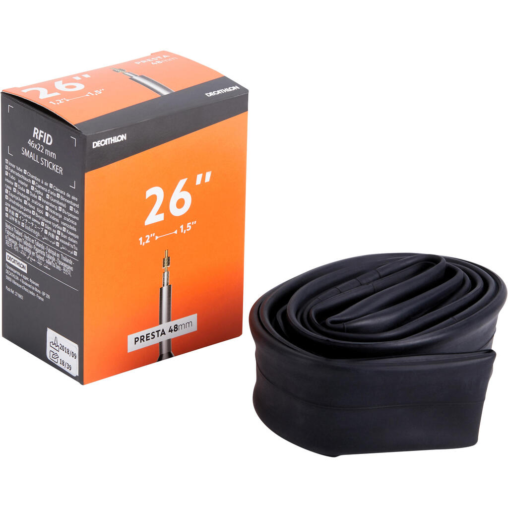 26x1.2-1.5 Bike Inner Tube - Presta