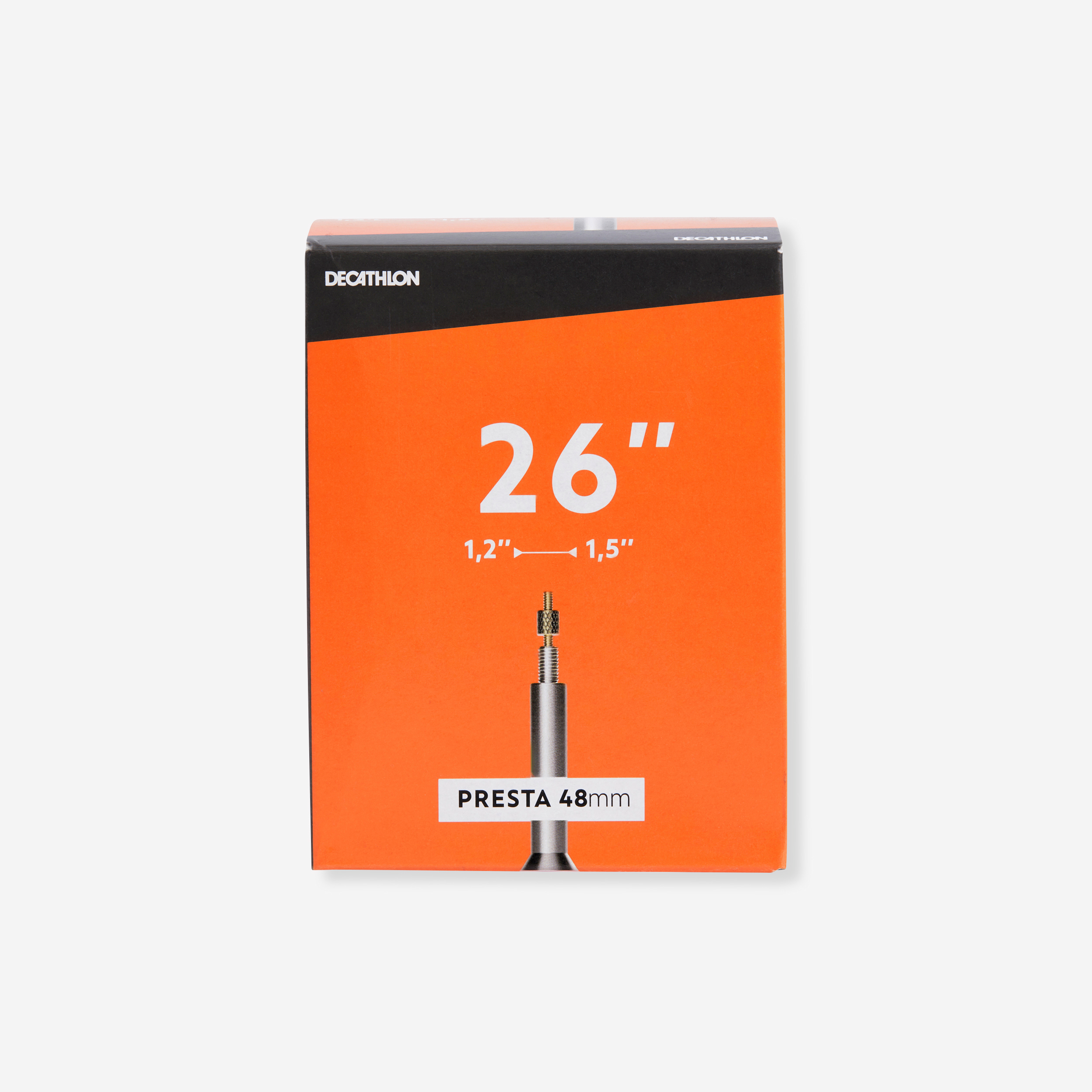 Chambre a air 26x1,2/1,5 valve presta 48mm - Pièces détachées cycle - Decathlon- Clubs - Entreprises - Collectivités - Associations