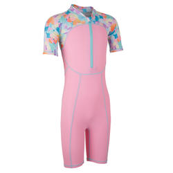 Girl's Swim Shorty all Pink Dots