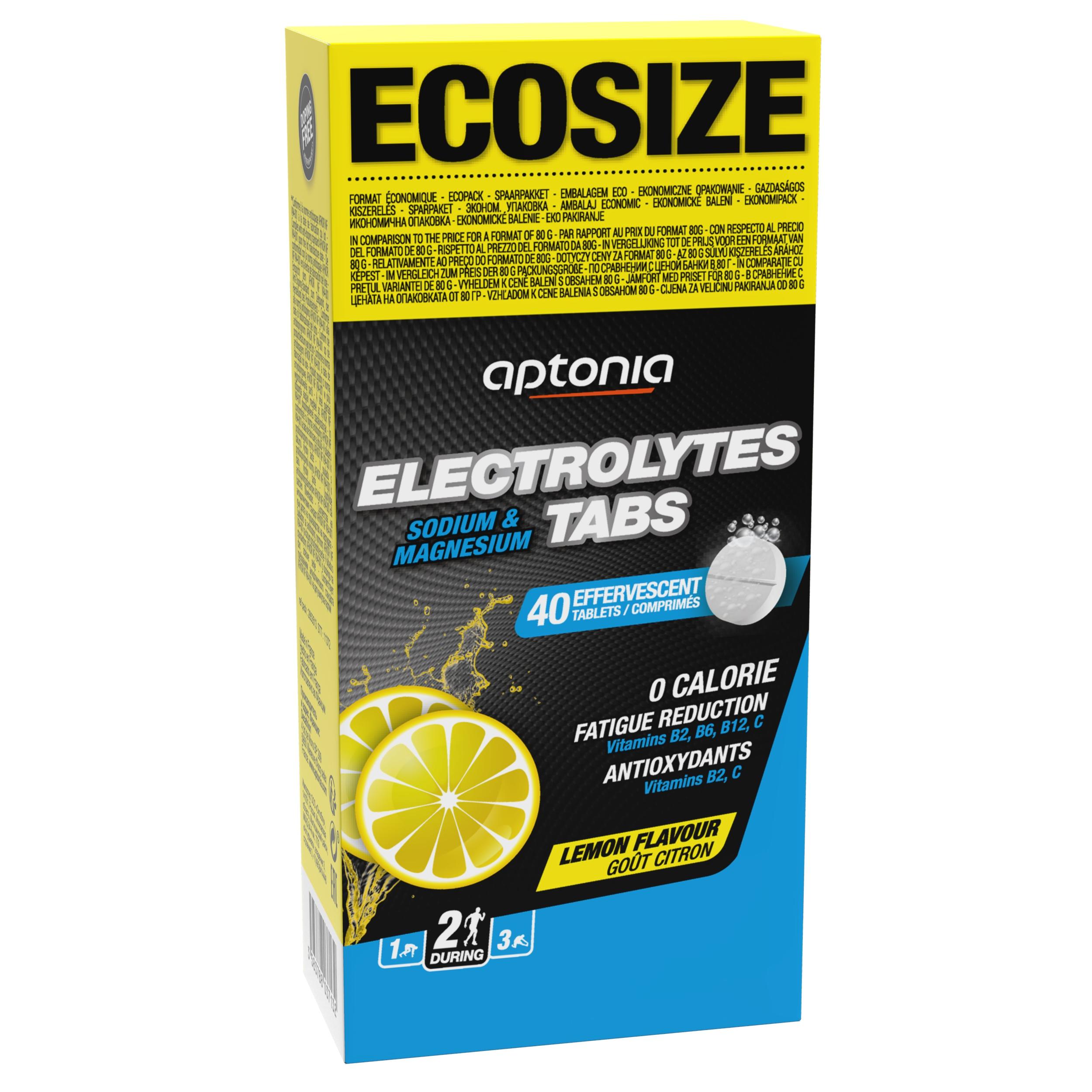 Eco Size Electrolyte Tablets 40 X 4 G Lemon Aptonia Decathlon