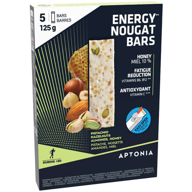 APTONIA Energy Bar 5x25 g nougat Decathlon