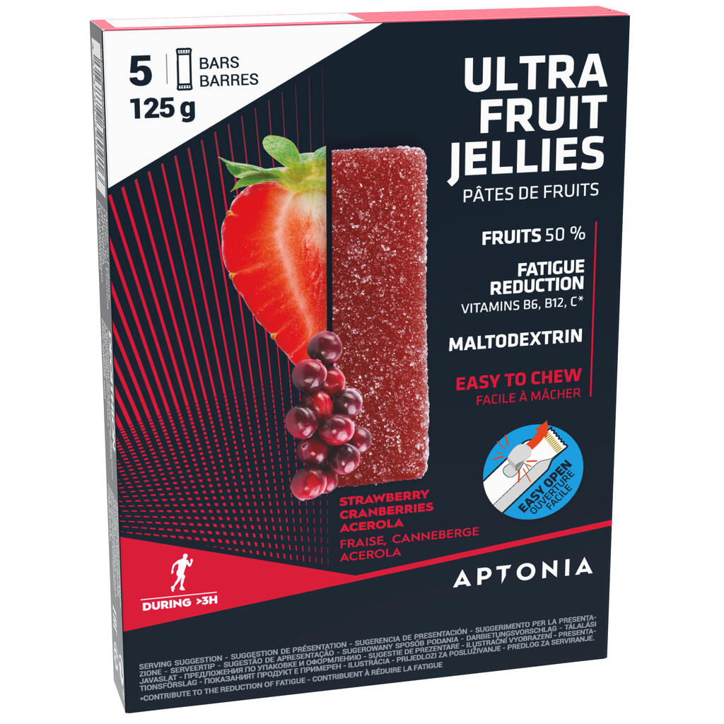 Ultra fruit jellies 5x25g - strawberry cranberry acerola